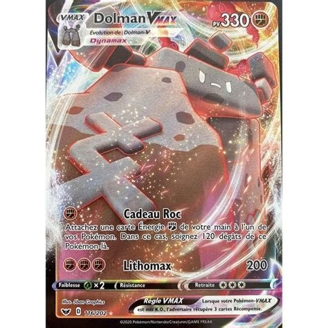 Carte pokemon dolman vmax ssh 116/202
