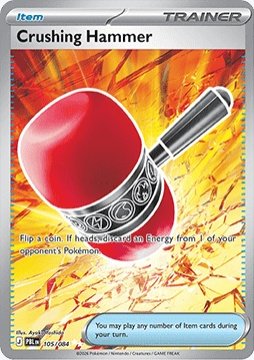 Carte pokemon maillet ecrasant pbl 105