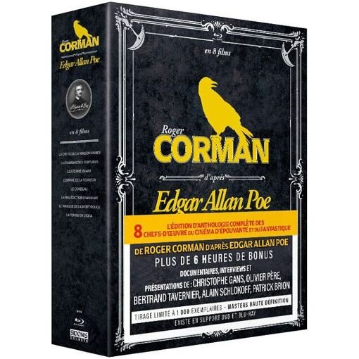 Roger corman d'apres edgar allan poe en 8 films - blu-ray