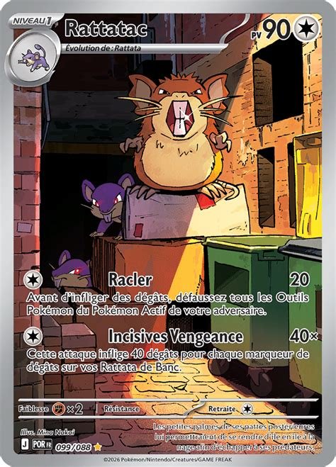 Carte pokemon rattatac por 099/088