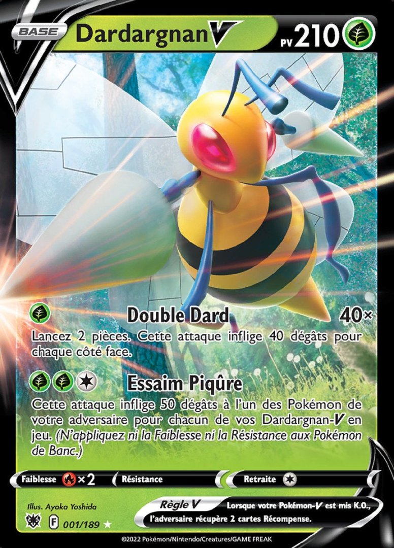 Carte pokemon dardagnan v asr 001/189