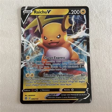 Carte pokemon raichu v brs 045/172