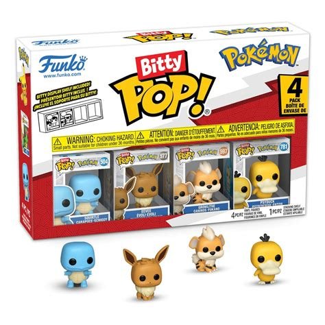 Figurine bitty pop 4 pack pokemon