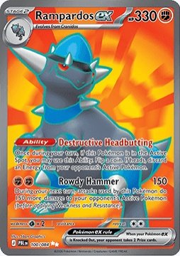 Carte pokemon charkos ex pbl 100