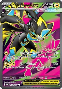 Carte pokemon mega zeraora ex pbl 098/084