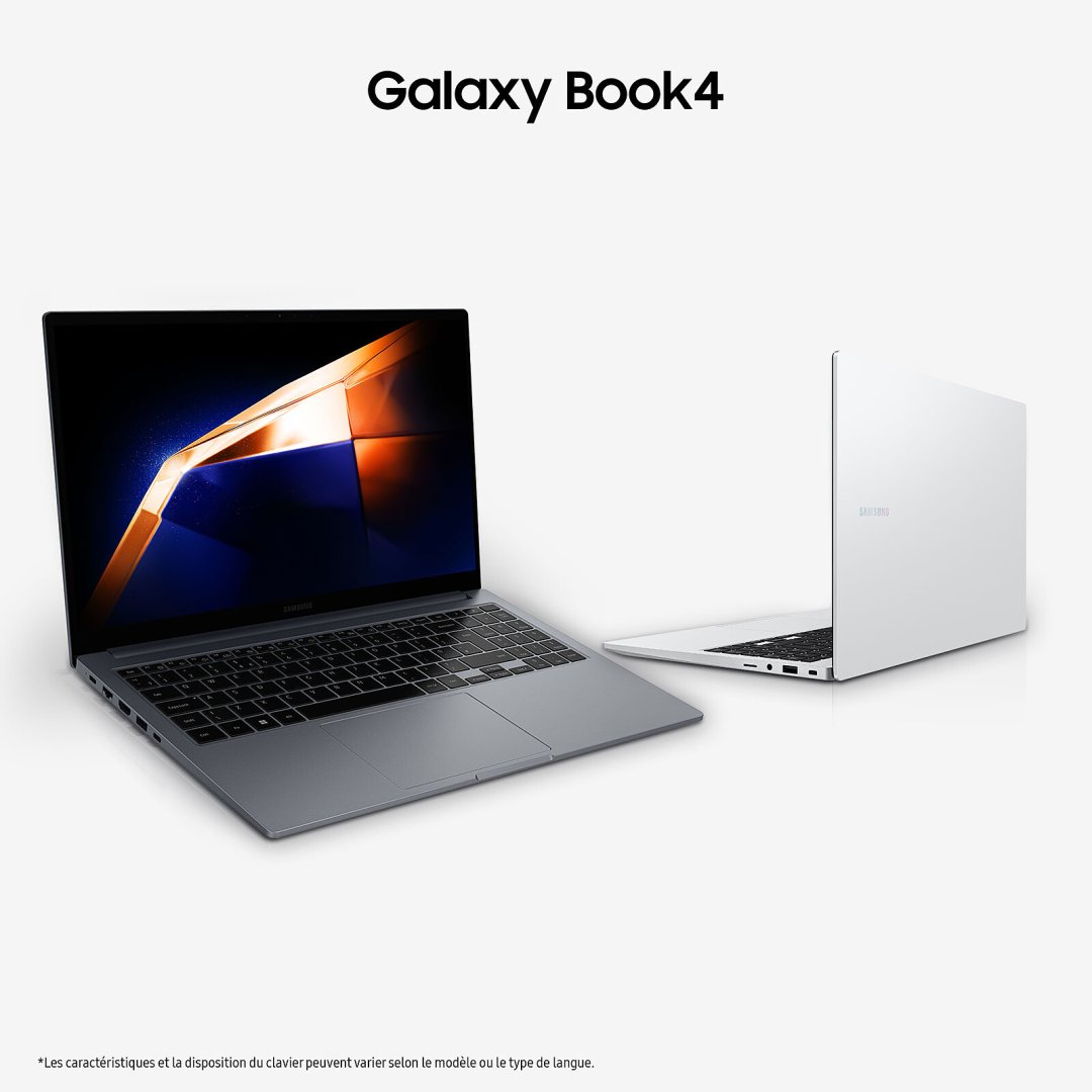 Pc portable galaxy book4 np754xgk 15,6" i5-120u 1,4ghz 512go 16go intel graphics azerty