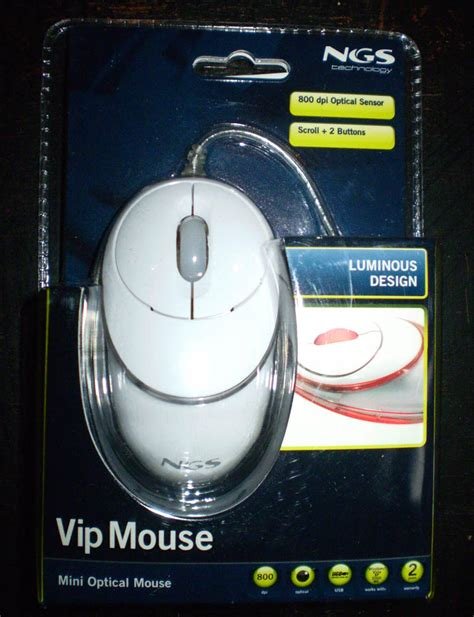 Mini souris filaire blue vip mouse