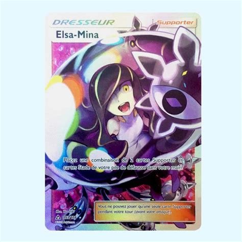 Carte pokemon elsa-mina upr 153