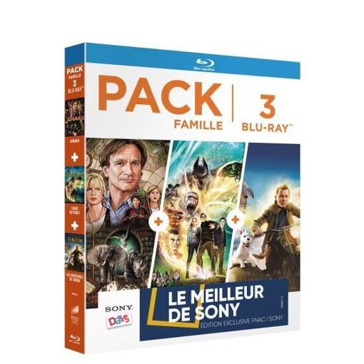 Pack 3 films - jumanji / chair de poule / les aventures de tintin