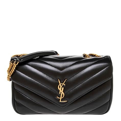 Sac loulou medium noir/or