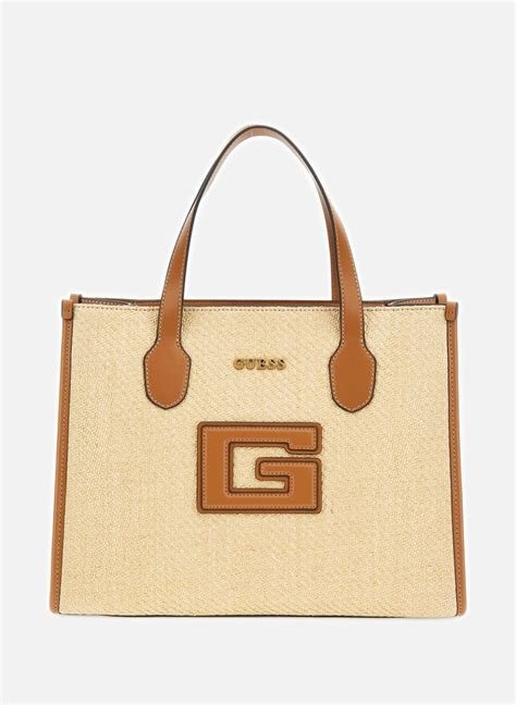 Sac a main blanc et noir toile