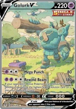 Carte pokemon golemastoc v