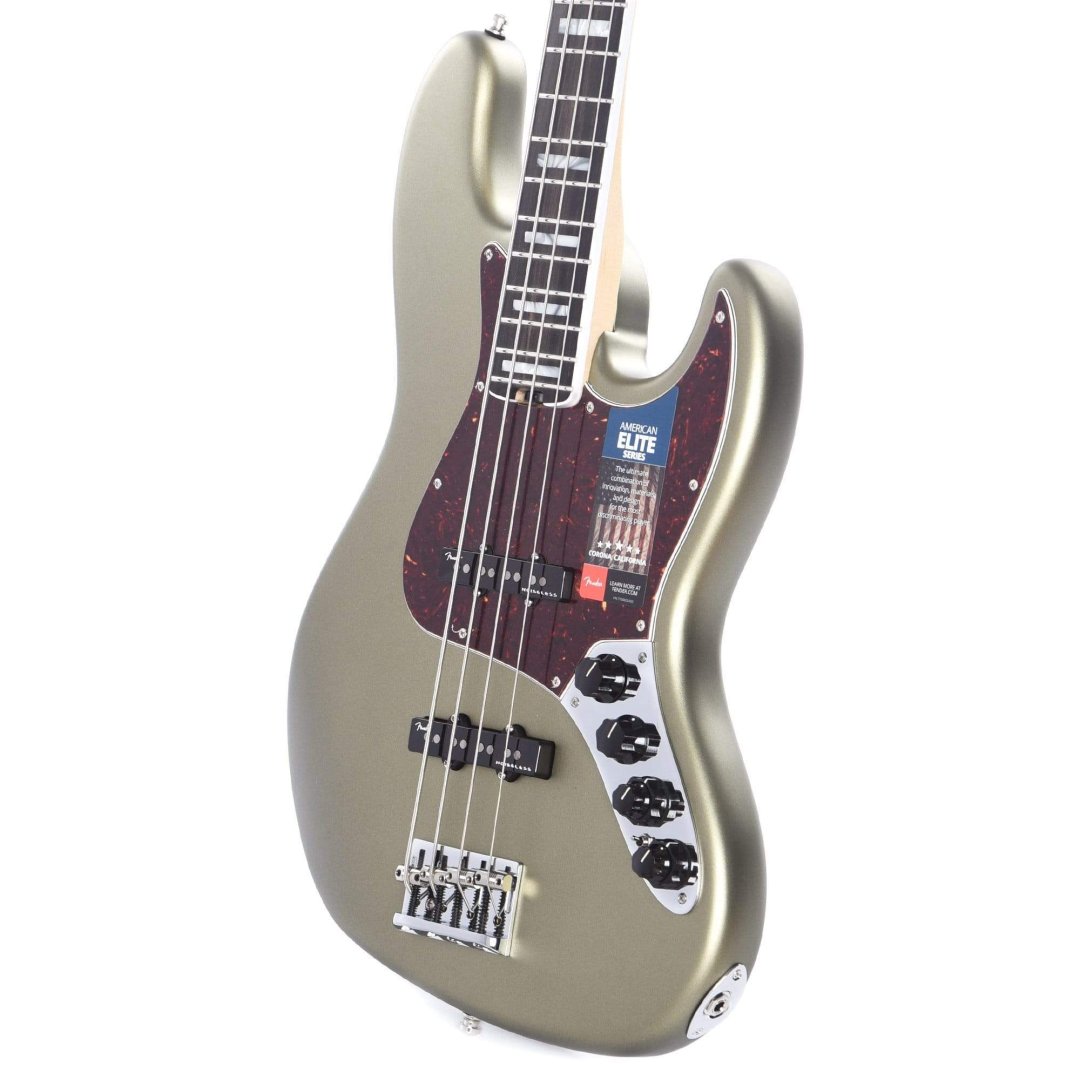 Basse elite jazz bass satin jade pearl metallic