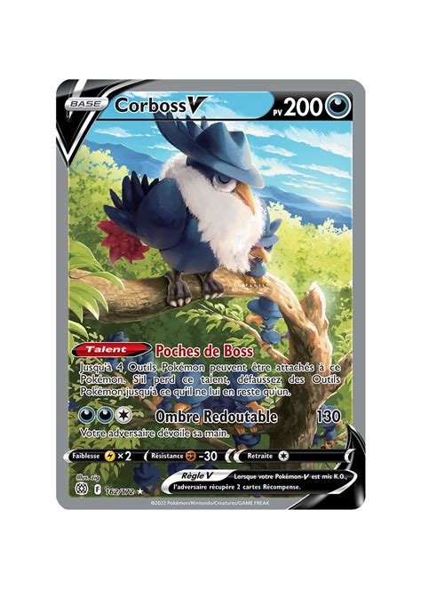 Carte pokemon corboss v brs 162
