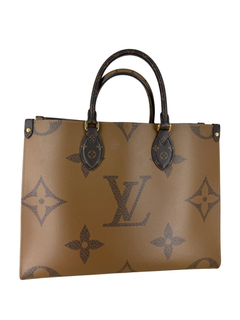Maroquinerie de luxe cabas onthego mm toile monogram