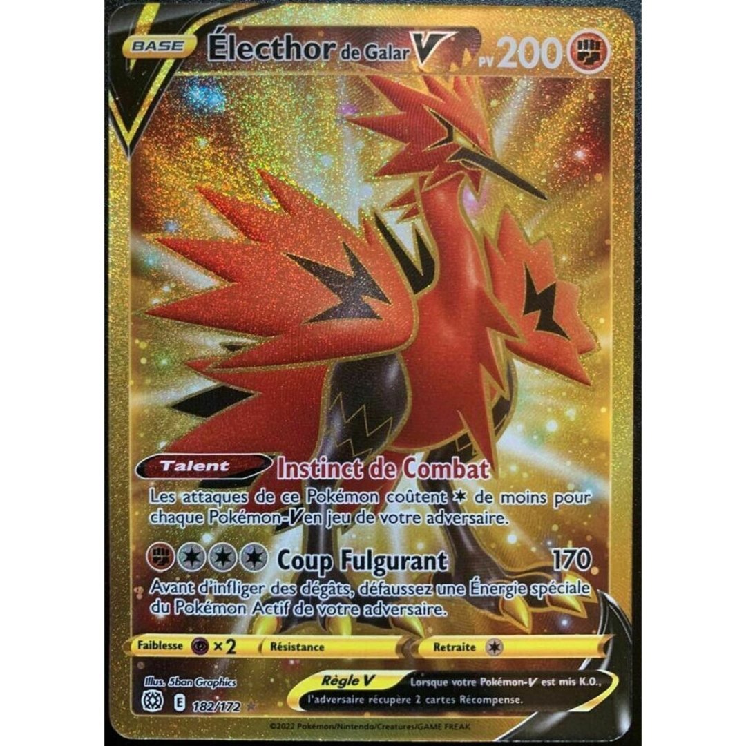 Carte pokemon electhor de galar v brs 182/172