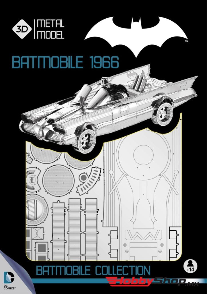 3d maquette metal batmobile 1966