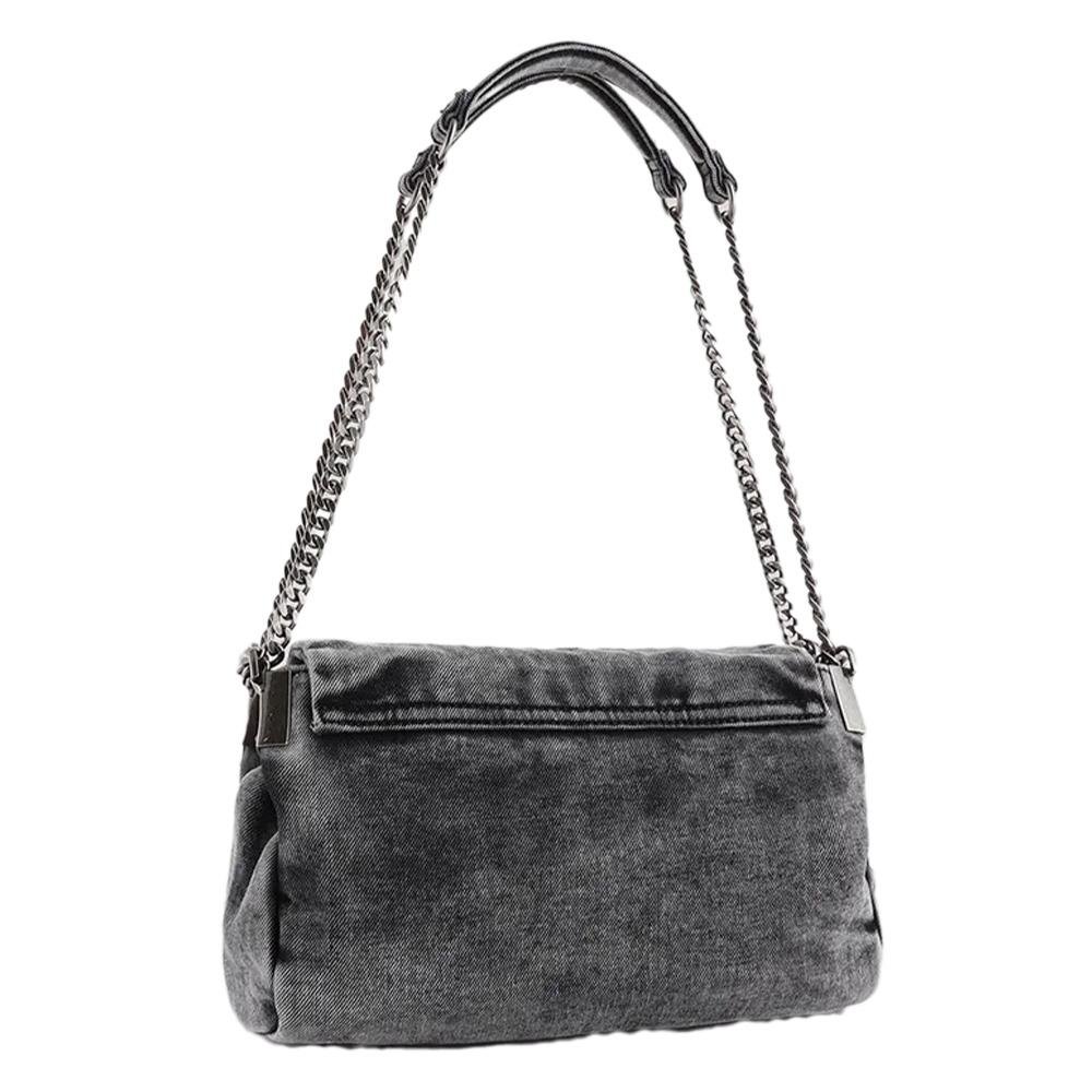 Sac a main bandouliere gris