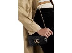 Sac super mini marmont noir / or