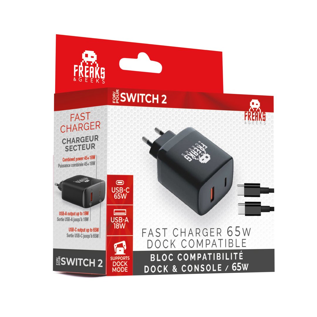 Chargeur rapide 65w usbc dock switch 2