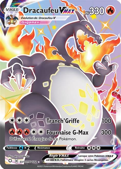 Carte pokemon dracaufeu vmax shf sv107/122 pca 9