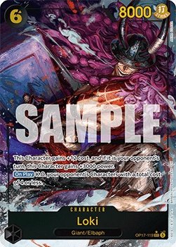 Carte one piece loki 119