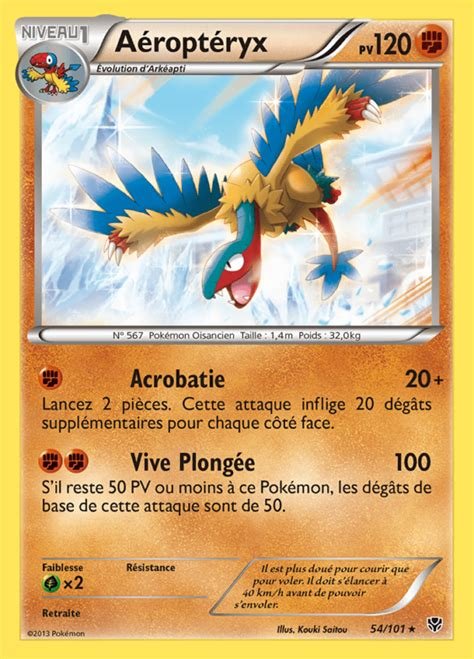 Cartes a collectionner aeropteryx 54/101