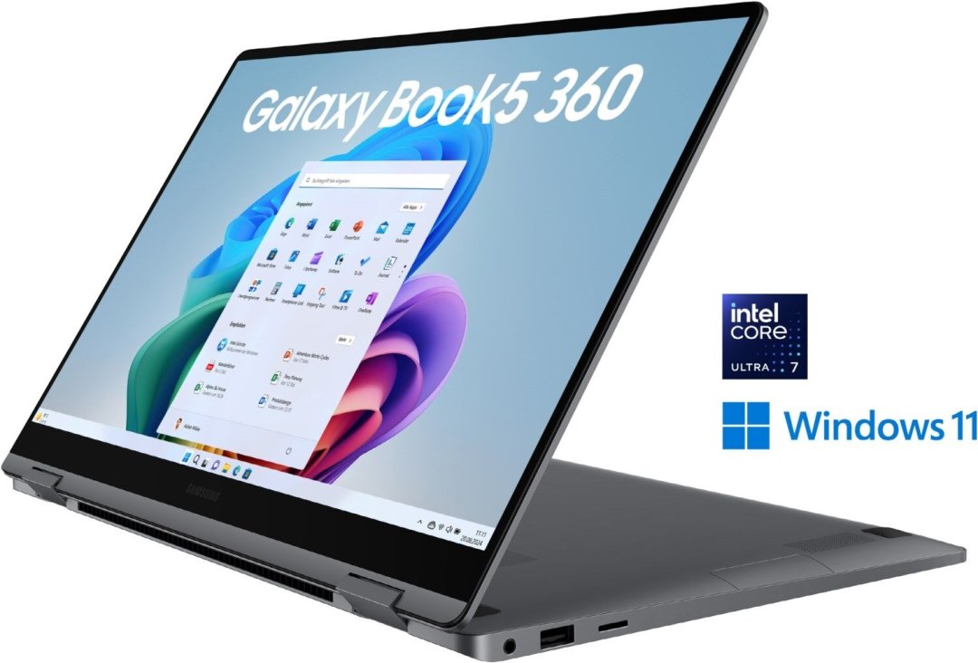 Ordinateur portable galaxy book5 360 np750qha 14" intel core ultra 5 226v 2,1ghz 512go 16go intel arc 130v azerty