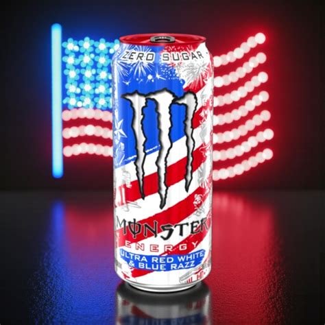 Boissons canette ultra red white et blue razz