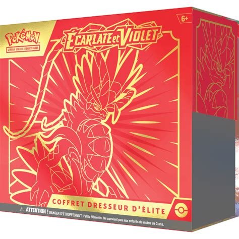 Coffret cartes pokemon dresseur d'elite koraidon