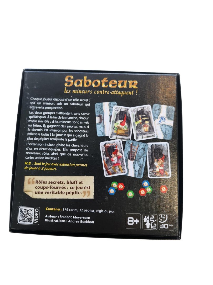 Jeu de societe saboteur les mineurs contre-attaque