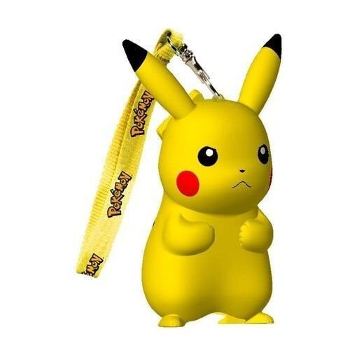 Figurine lumineuse - pokemon - pikachu grumpy pm avec dragonne