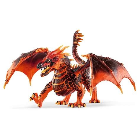 Figurine dragon de lave