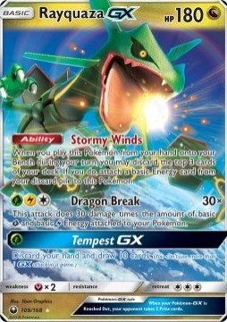 Carte pokemon rayquaza gx ces 109