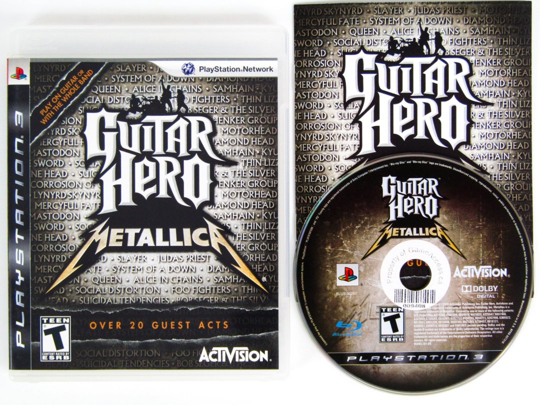 Guitare hero metallica ps3