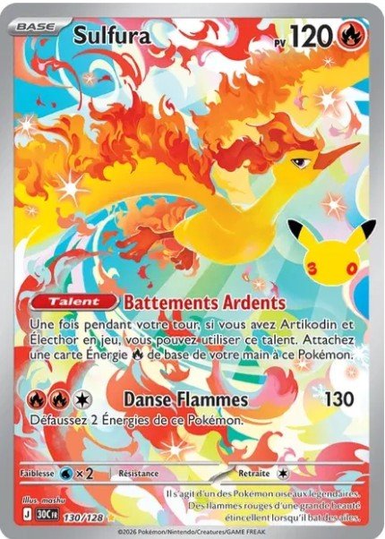 Cartes a collectionner sulfura 30c 130/128