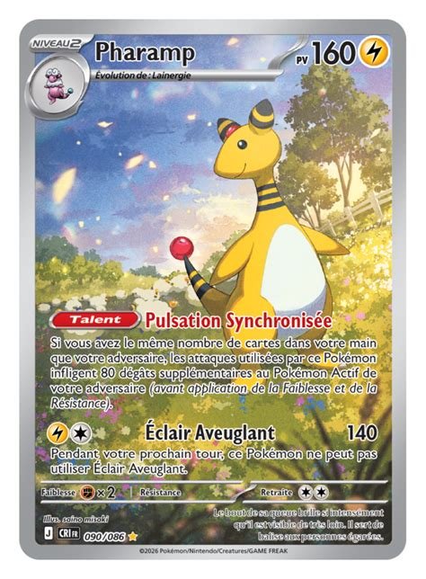 Cartes pokemon pharamp cri 090/086 holo