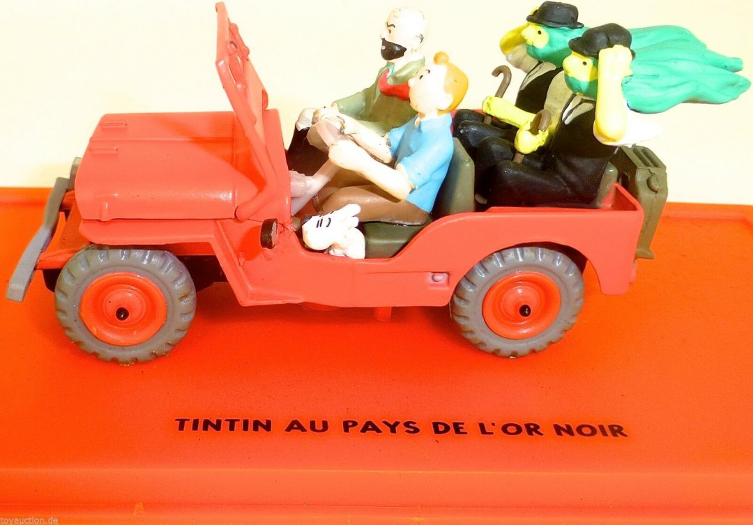 Figurine voiture jeep willys mb 1943 au pays de l'or noir 1/43