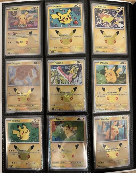 Cartes a collectionner pikachu 30ans