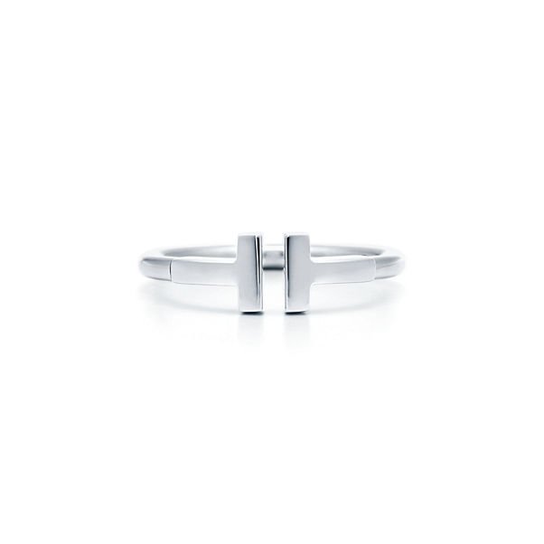 Blanc bague tiffany t wire