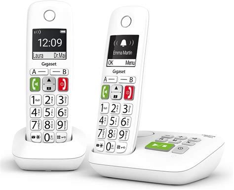 Telephone fixe e290a duo blanc