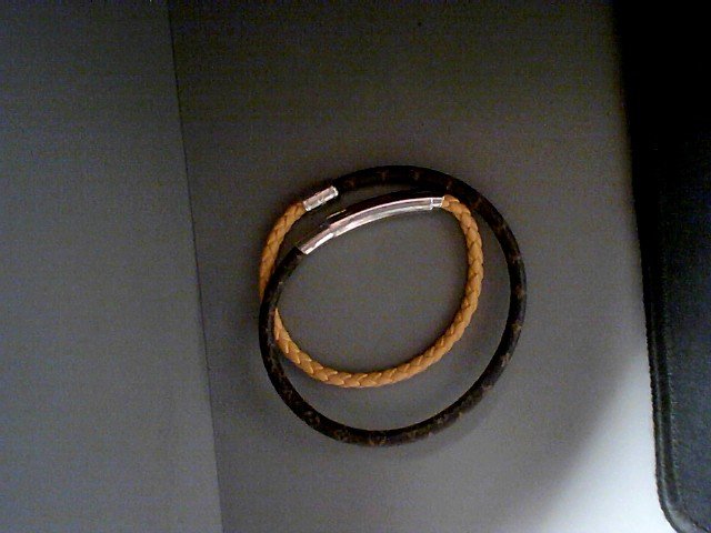 Bracelet double spin monogramme orange