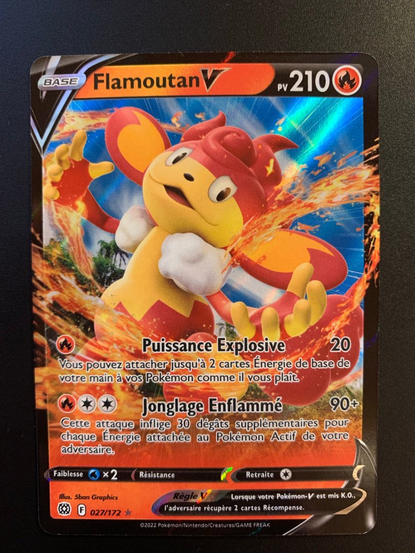 Cartes a collectionner flamoutan v