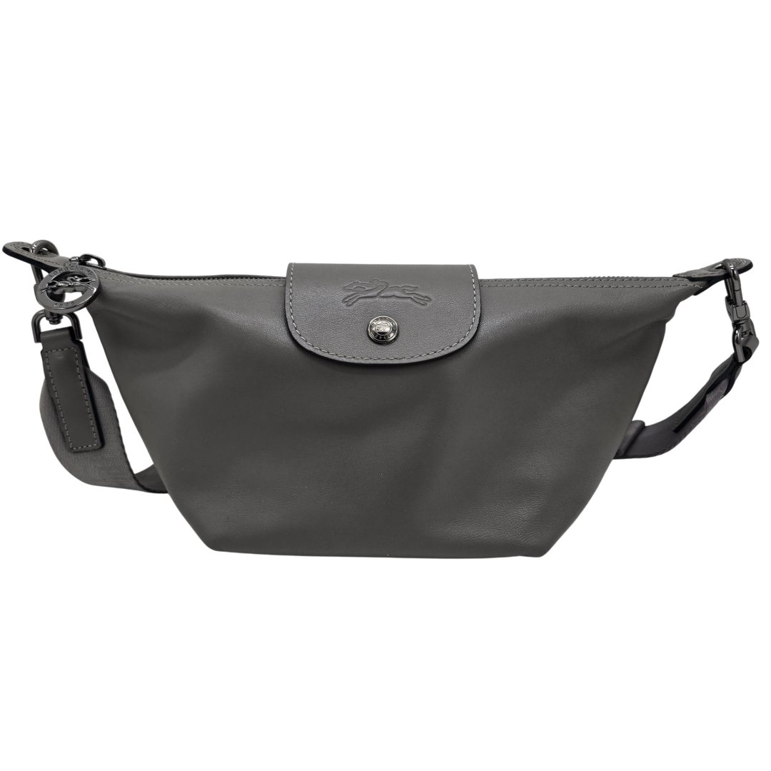 Sac le pliage xtra xs cuir tourterelle (gris) avec bandouliere