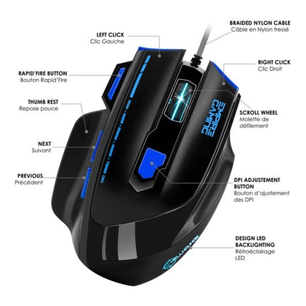 Ecran imprimante,fauteuil,5.1... souris oe-mo-807