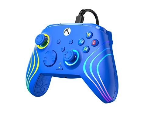 Manette filaire xbox series / pc afterglow wave (bleu) tbc-2002-25