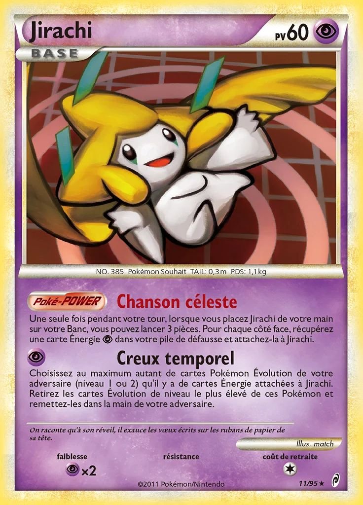 Carte pokemon jirachi col nov-95