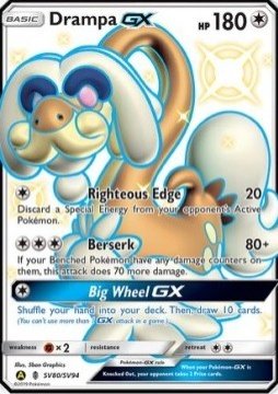 Carte pokemon draieul gx