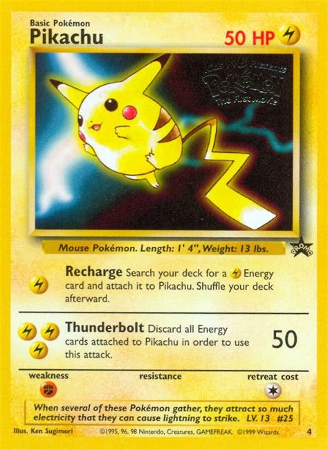 Carte pokemon pikachu wp 4