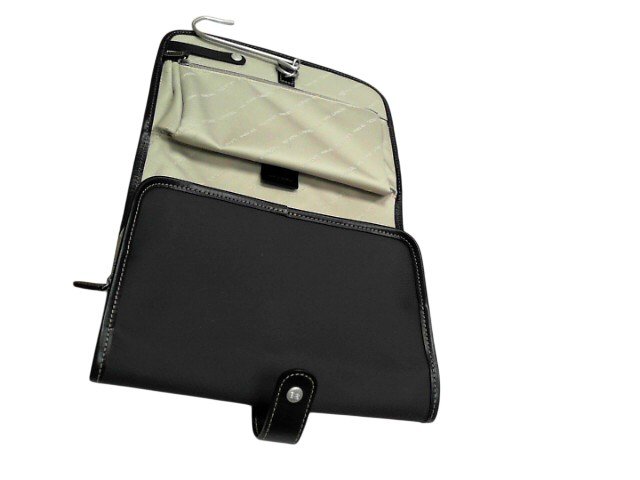 Necessaire voyage a pendre cuir - nylon